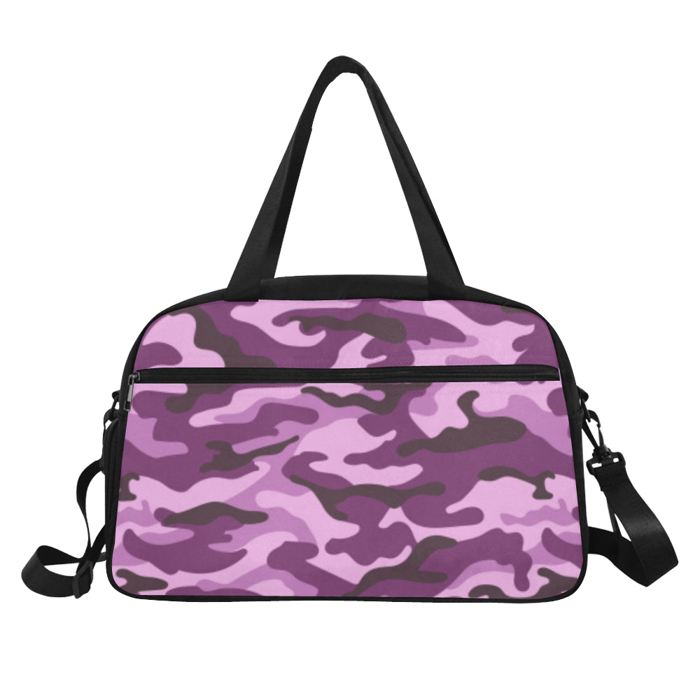 Purple Camouflage Fitness Bag Fitness
