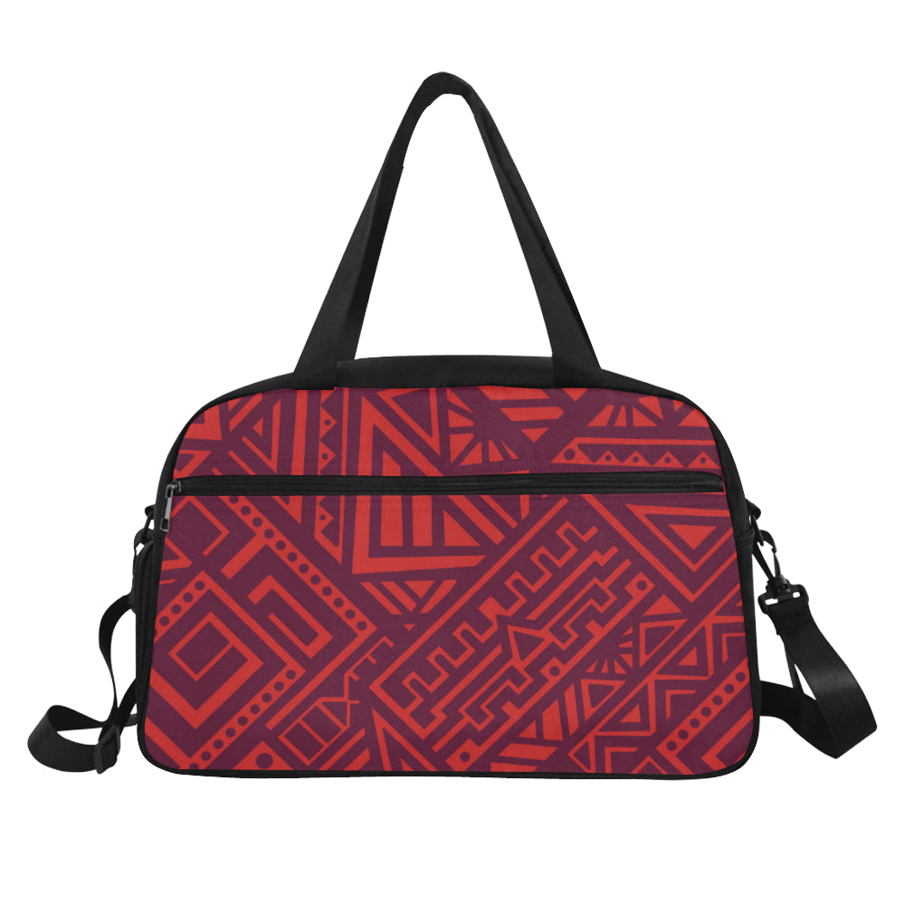 Red Tribal Polynesian Fitness Bag Fitness