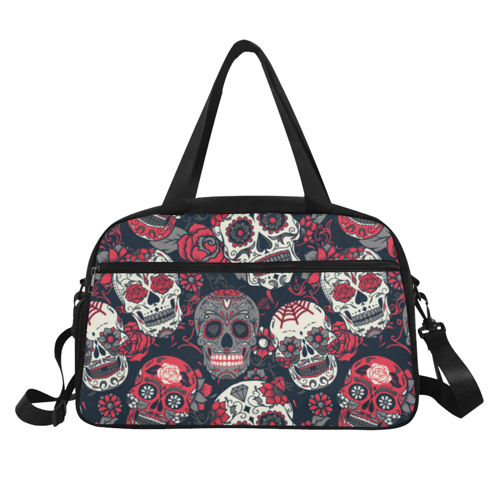 Sugar Skulls & Roses Fitness Bag Fitness
