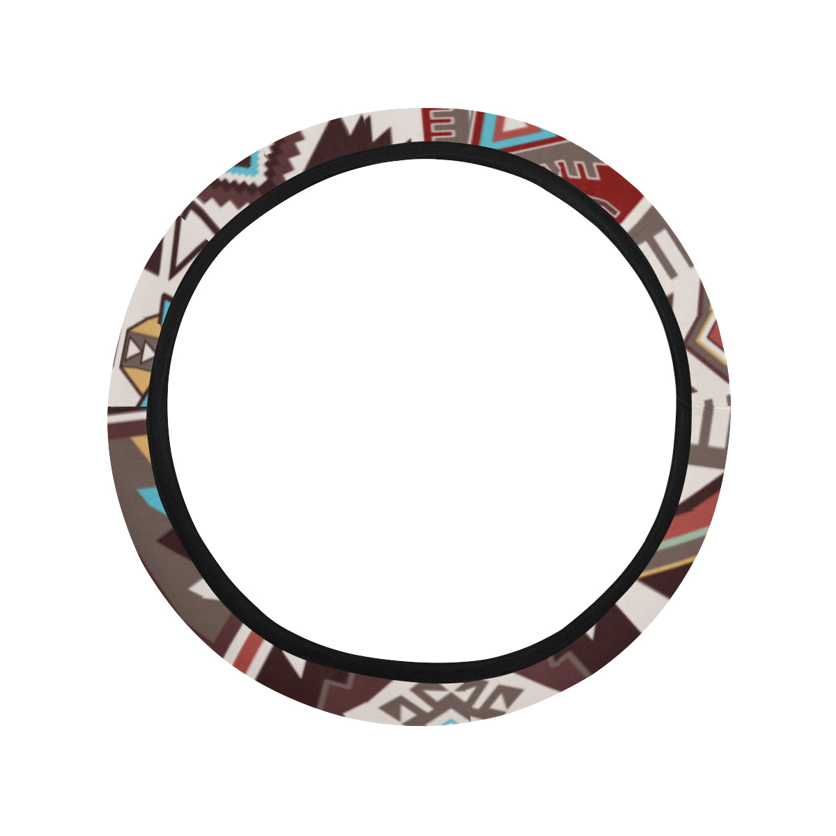 Brown Boho Chic Bohemian Aztec Steering Wheel Cover