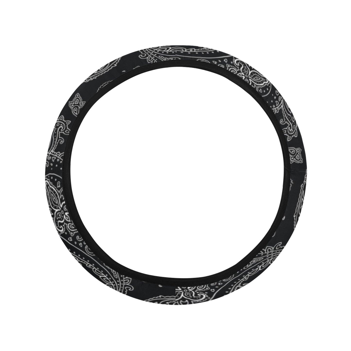Black Elegant Decor Steering Wheel Cover