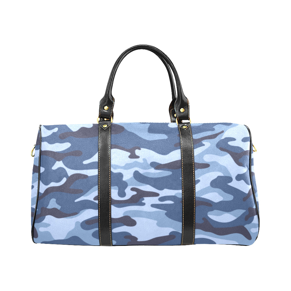 Blue Camouflage Travel Bag