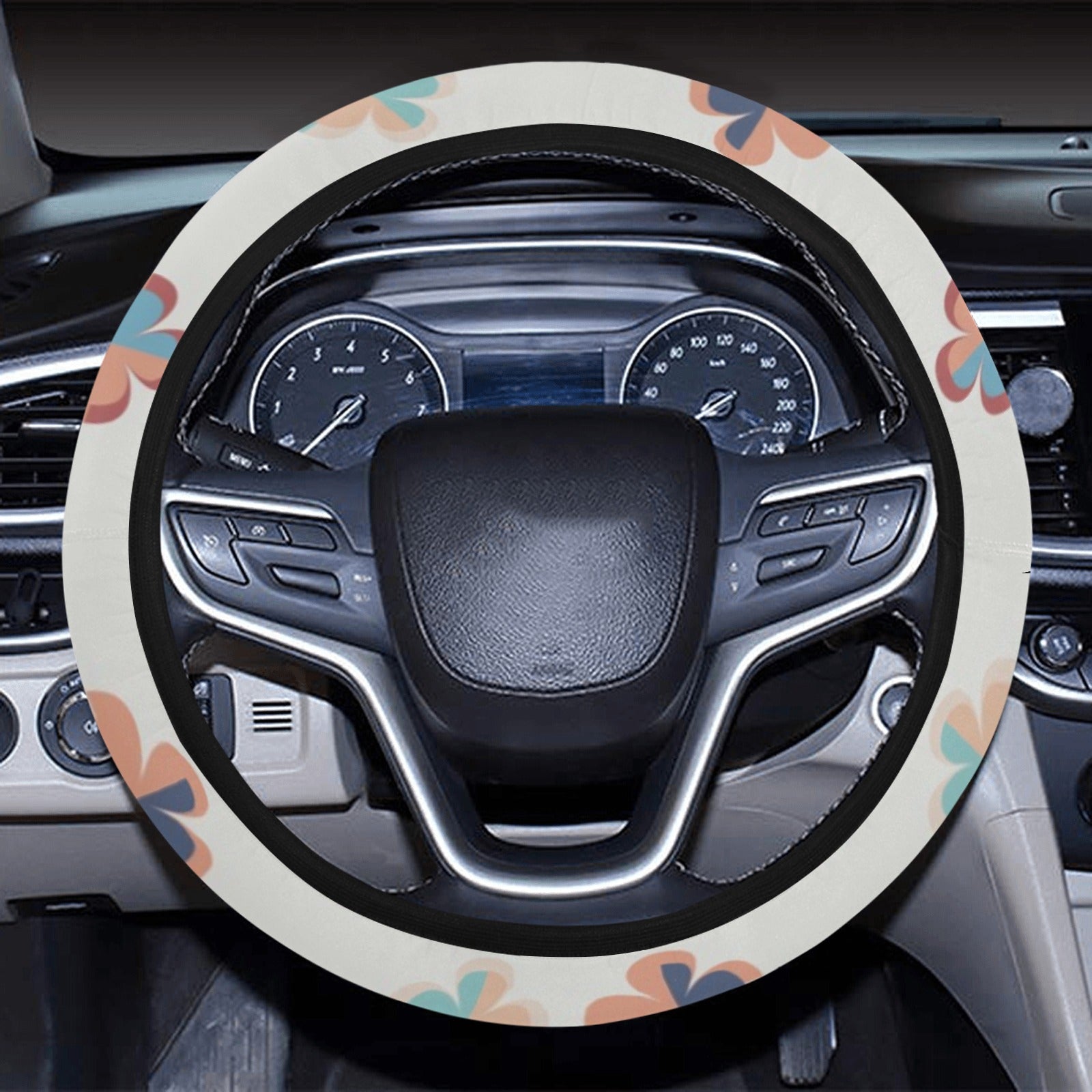 Clover Pattern Steering Wheel Cover