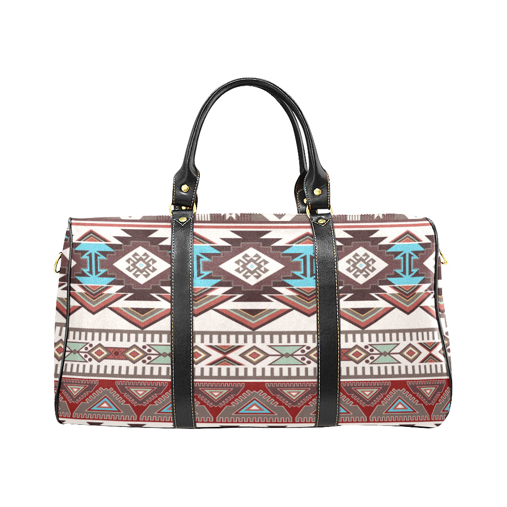 Brown Boho Aztec Travel Bag