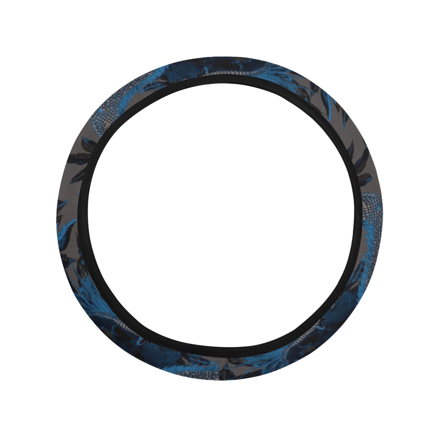 Blue Dragon Steering Wheel Cover