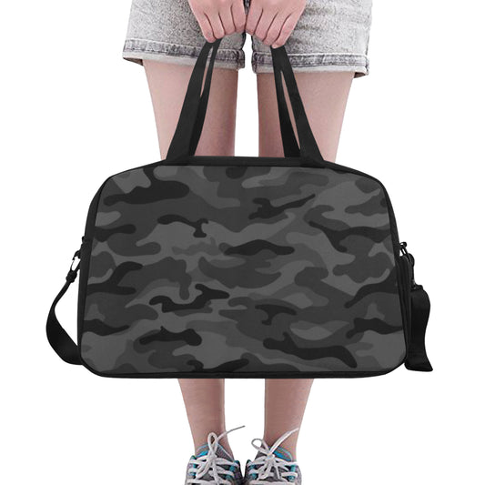 Dark Grey Camouflage Fitness Bag Fitness