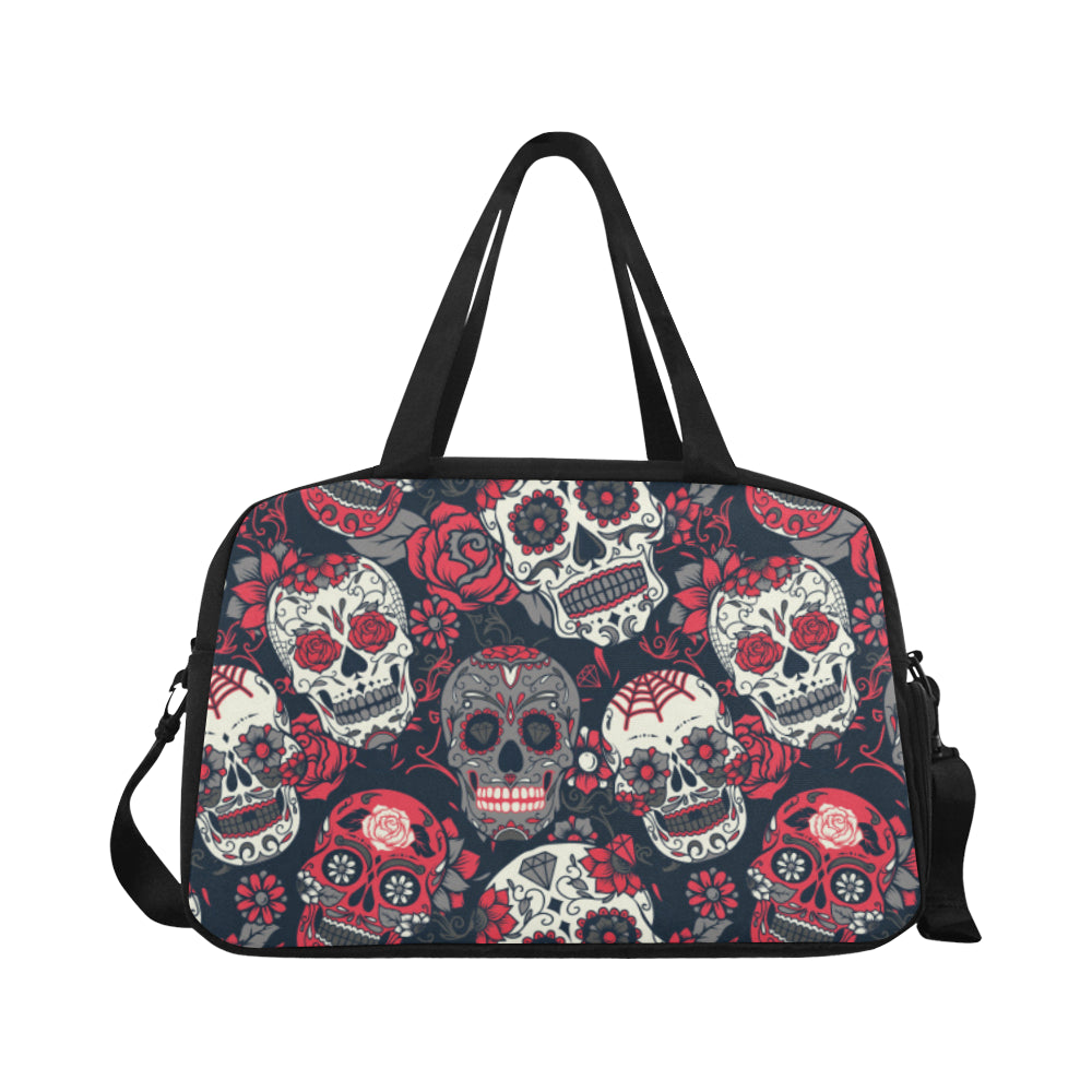 Sugar Skulls & Roses Fitness Bag Fitness