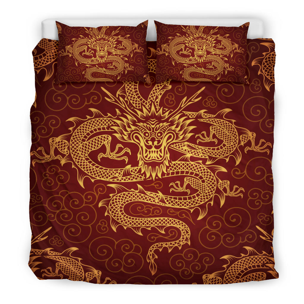 Red Dragon Bedding Set