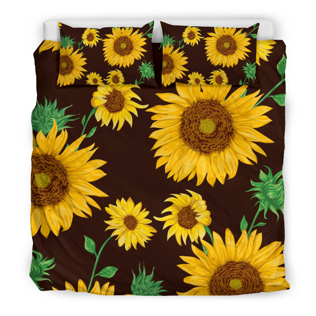 Sunflowers Black Bedding Set