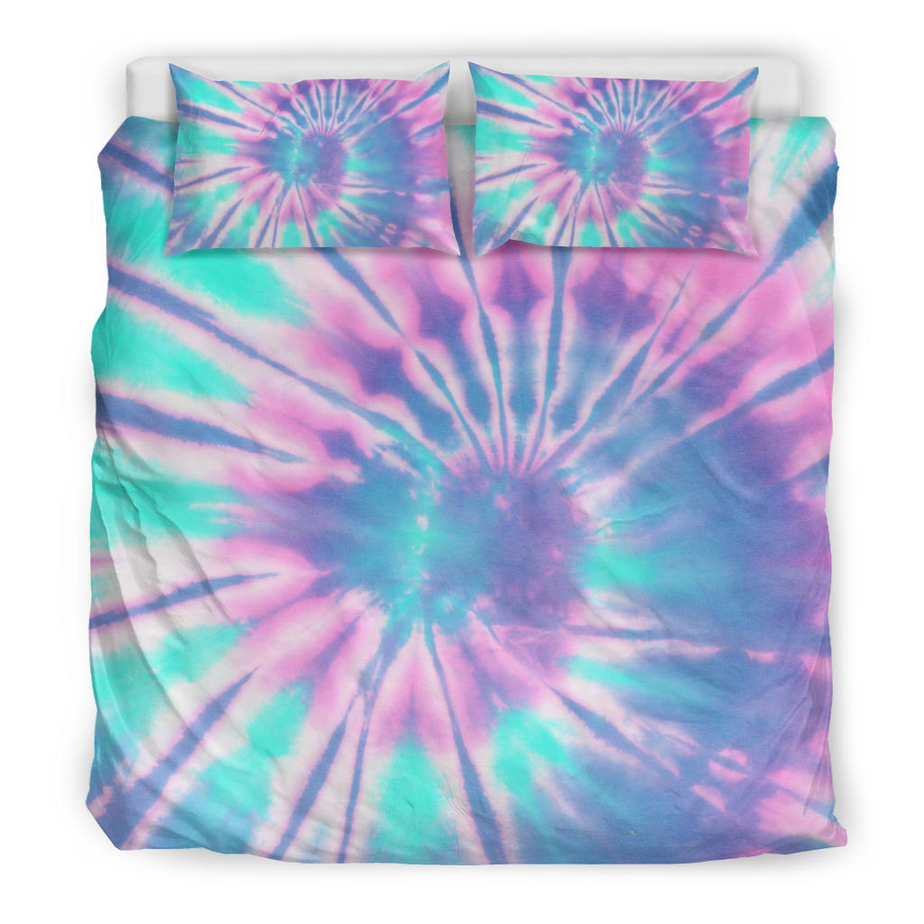 Pink Tie Dye Bedding Set