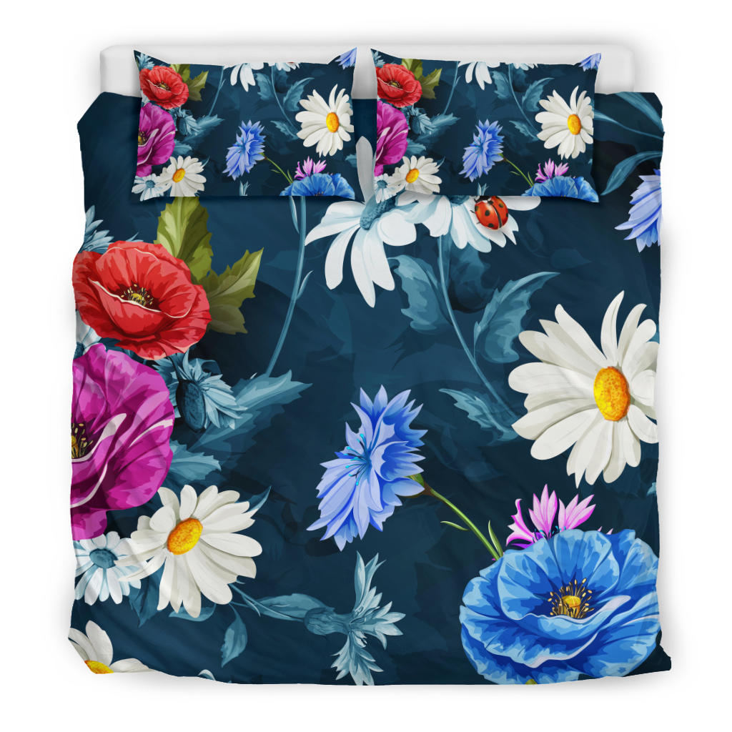 Colorful Flowers Bedding Set