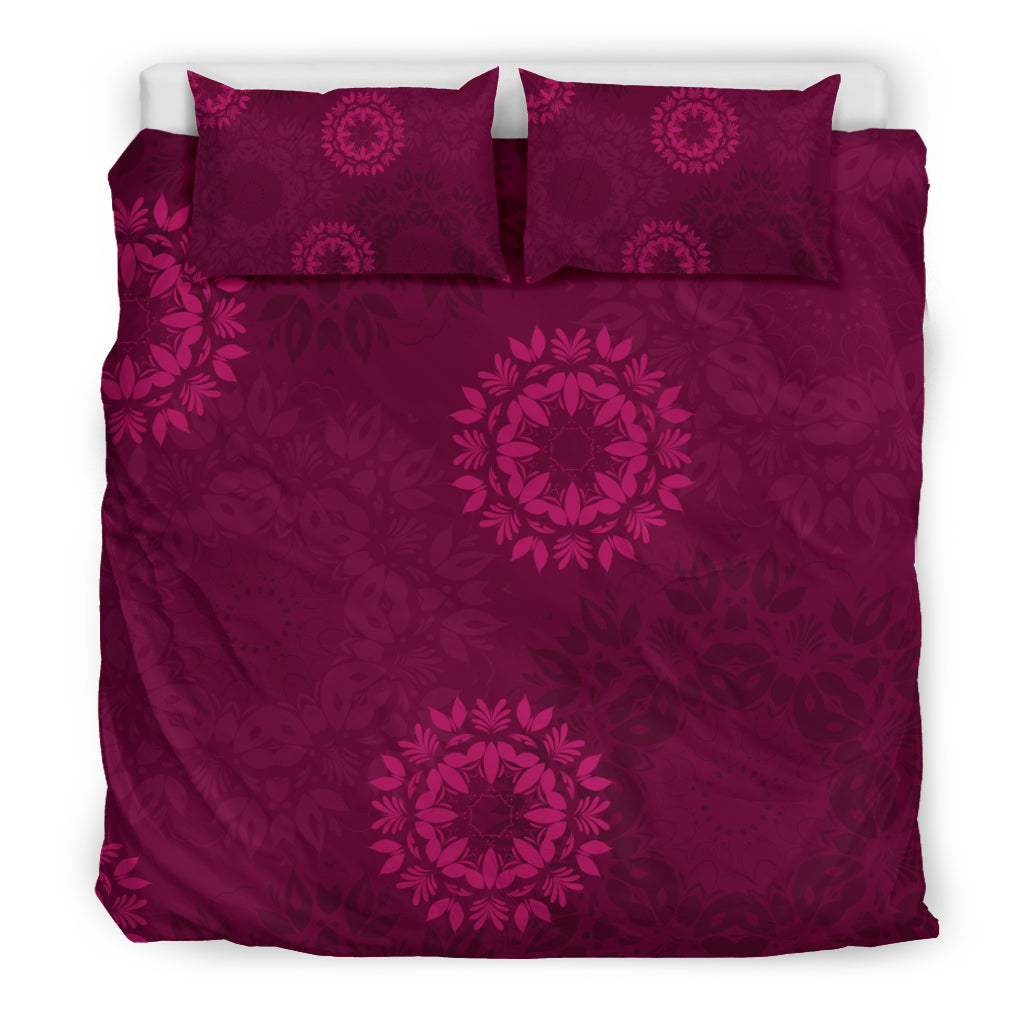 Magenta Mandalas Bedding Set