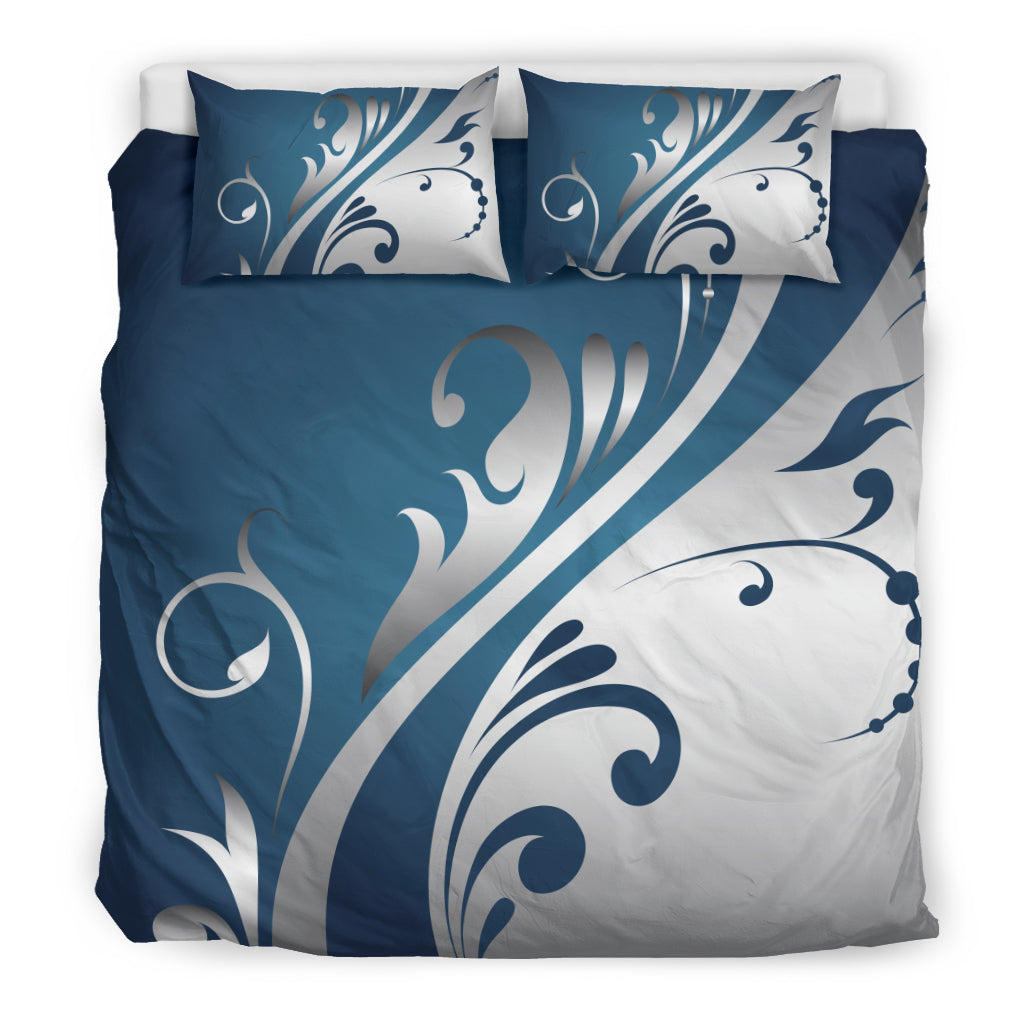 Blue & Grey Decor Bedding Set