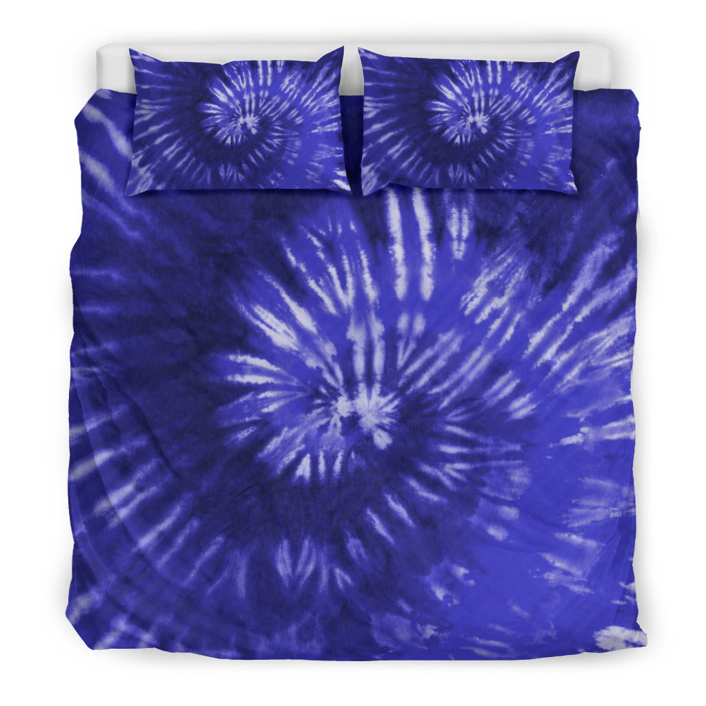 Royal Blue Tie Dye Bedding Set