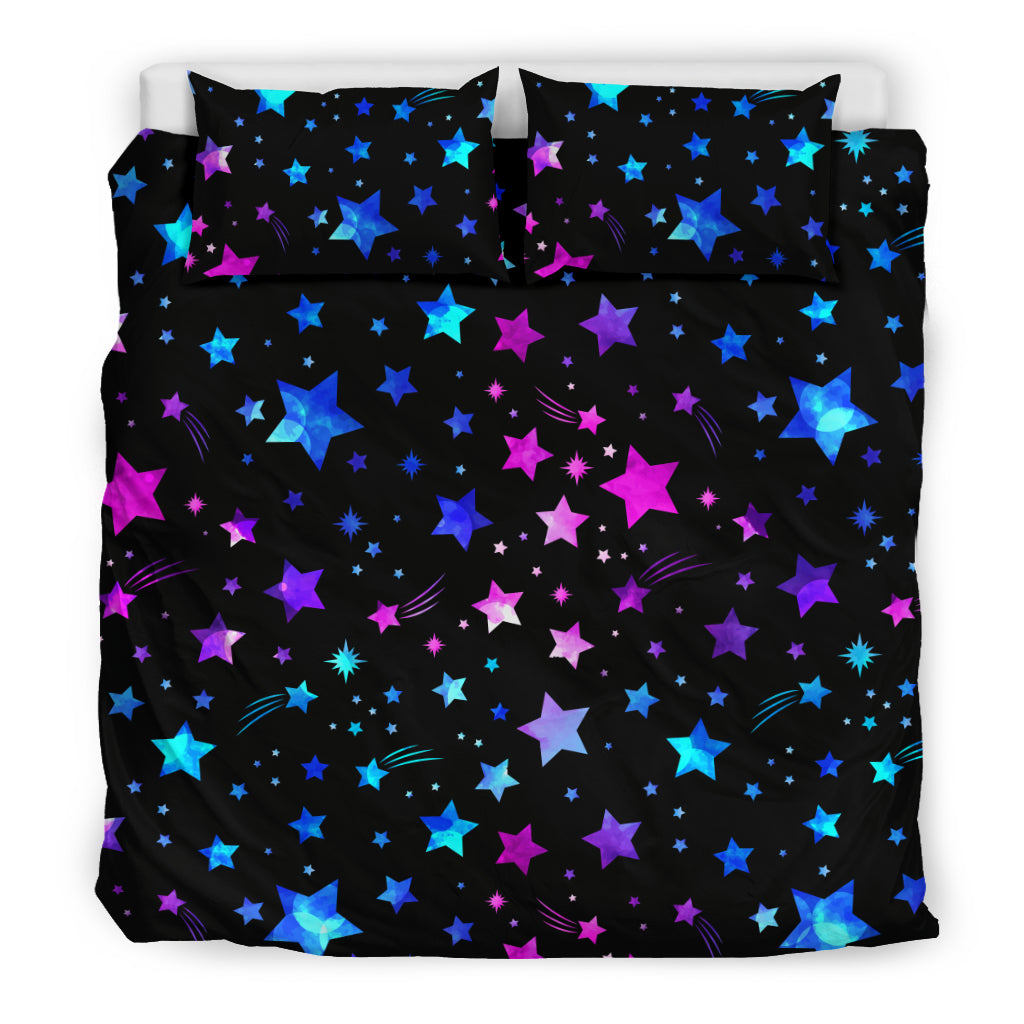 Pink & Purple Stars Bedding Set