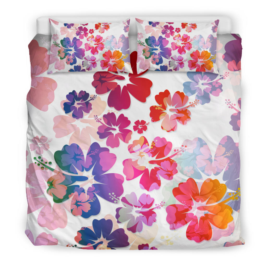 Colorful Aloha Flowers Bedding Set