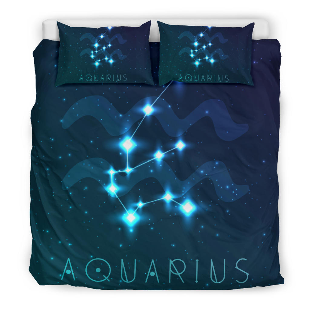 Aquarius Zodiac Bedding Set