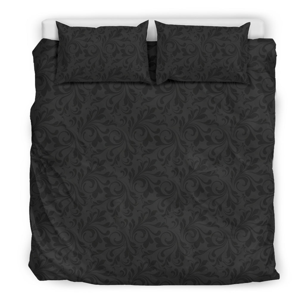 Dark Grey Decor Bedding Set