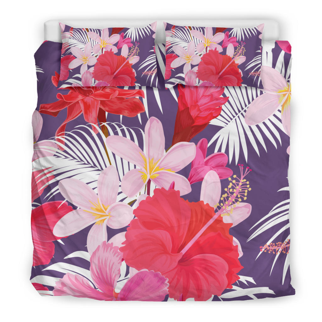 Pink Flowers Bedding Set