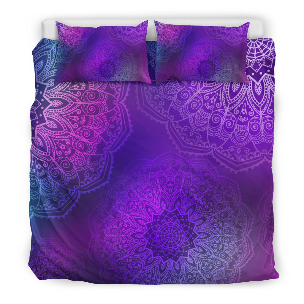 Purple Mandalas Bedding Set