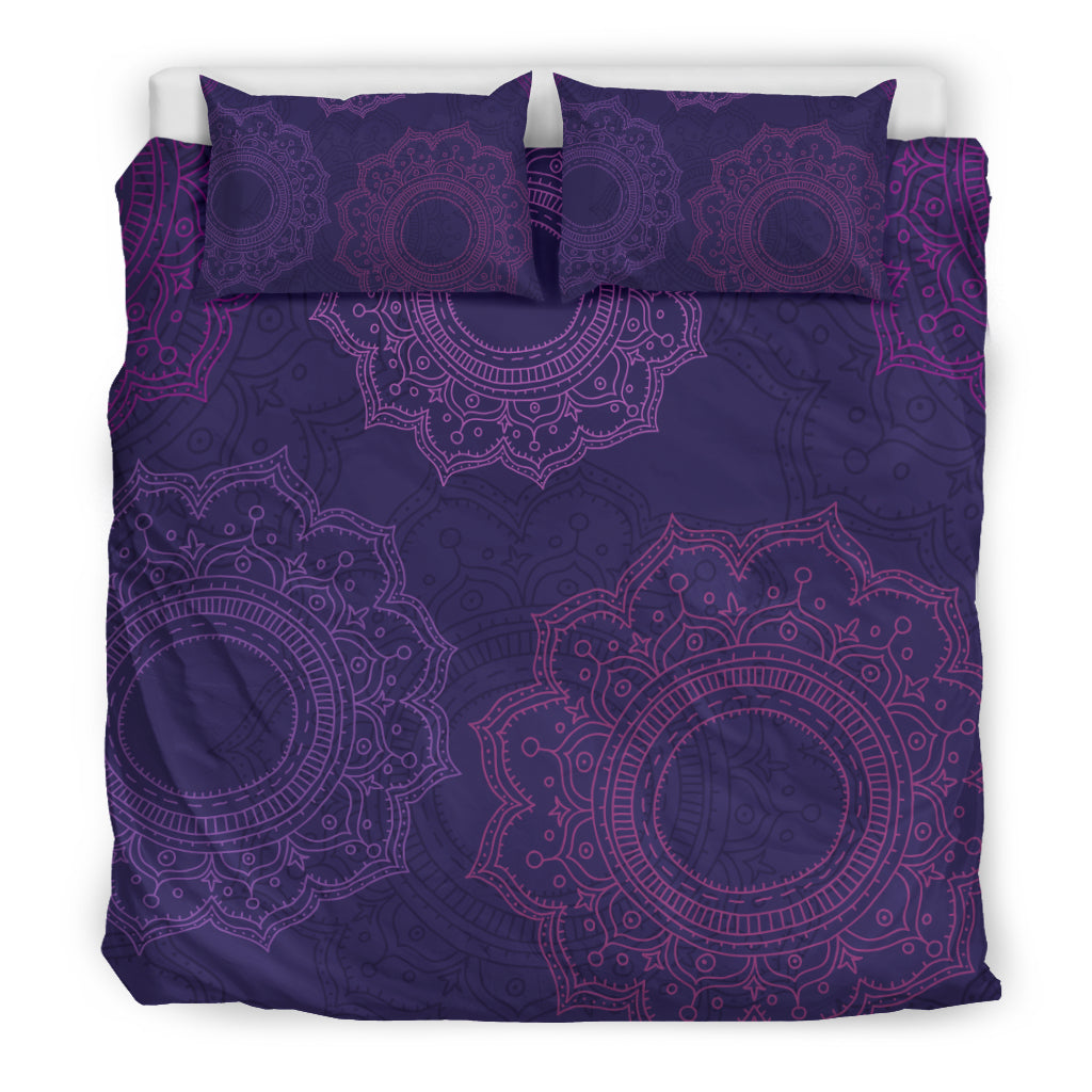 Purple Mandalas Bedding Set