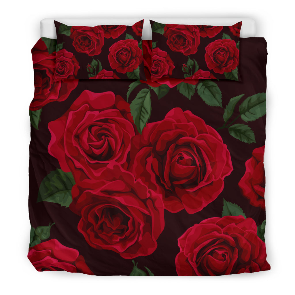 Red Roses Bedding Set