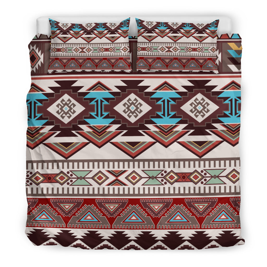Brown Boho Aztec Bedding Set