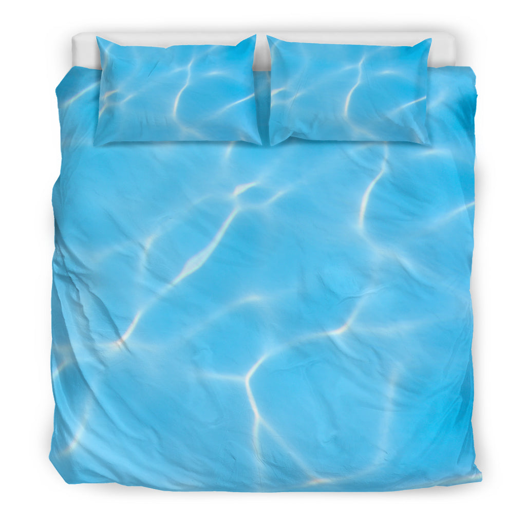 Light Blue Water Surface Bedding Set