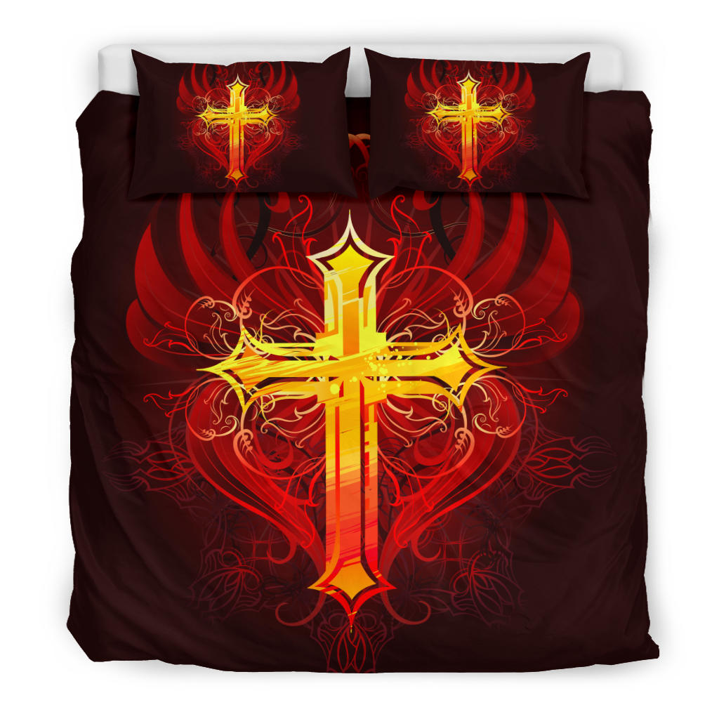 Winged Cross Bedding Set