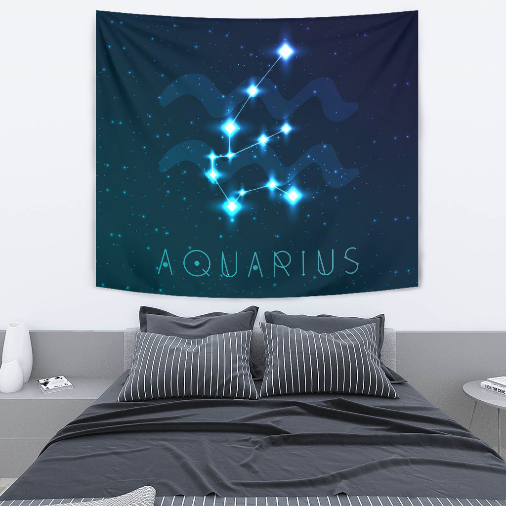 Aquarius Zodiac Wall Tapestry