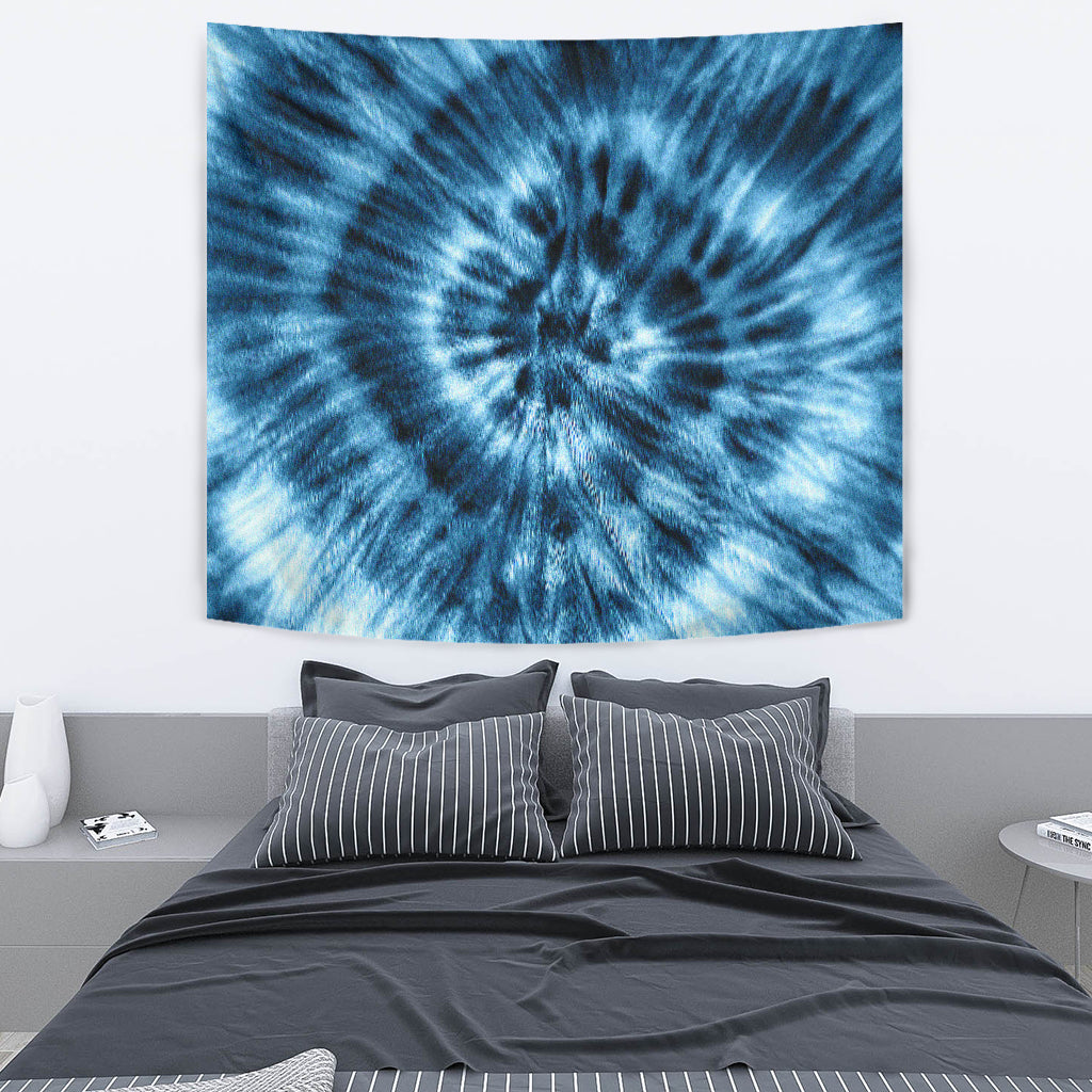 Blue Tie Dye Wall Tapestry