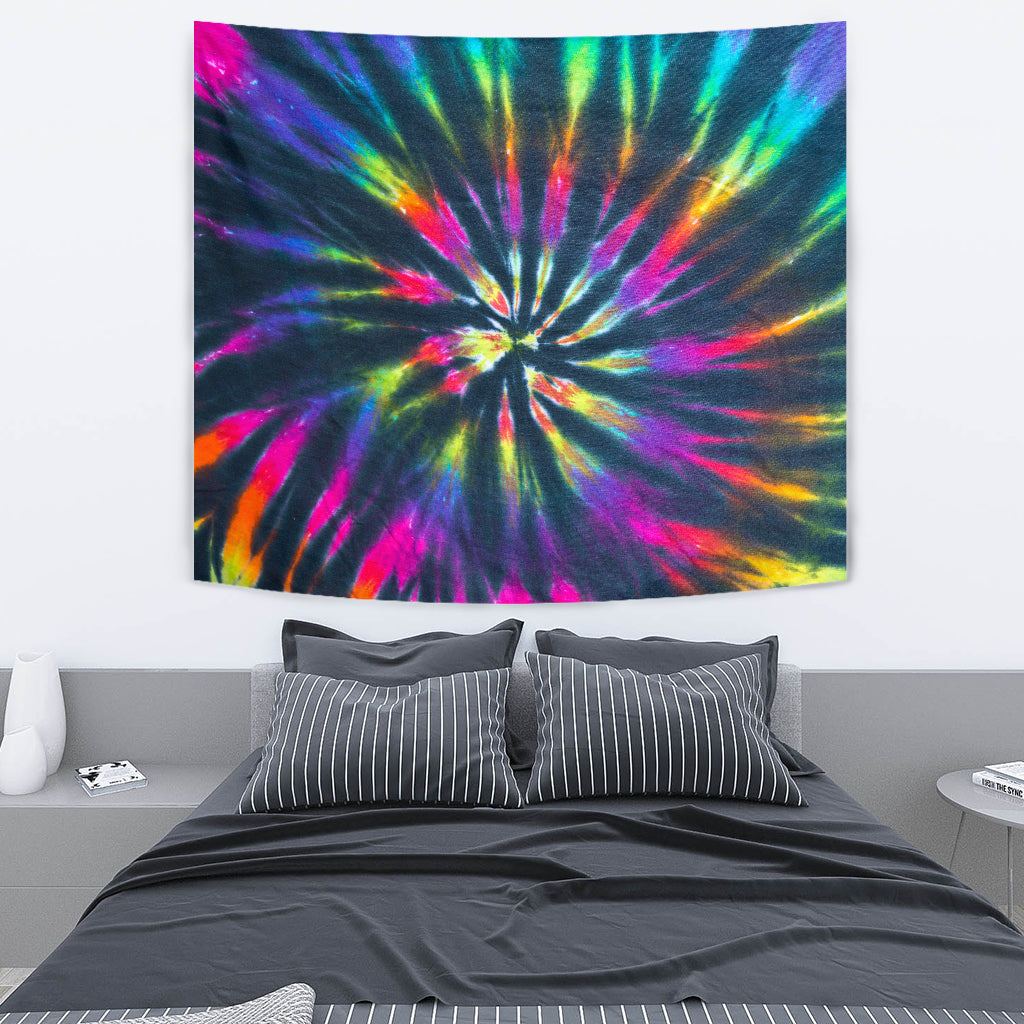 Colorful Neon Tie Dye Wall Tapestry