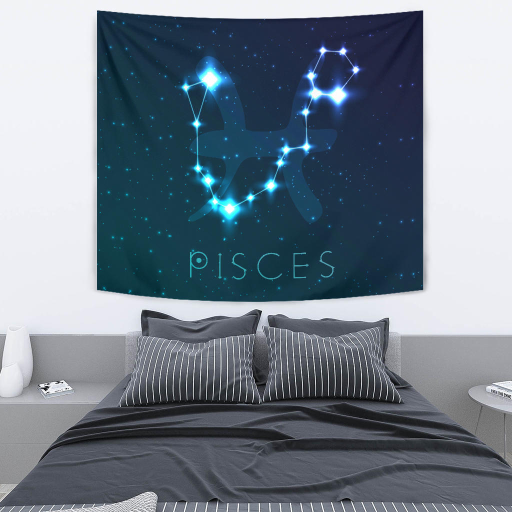 Pisces Zodiac Wall Tapestry