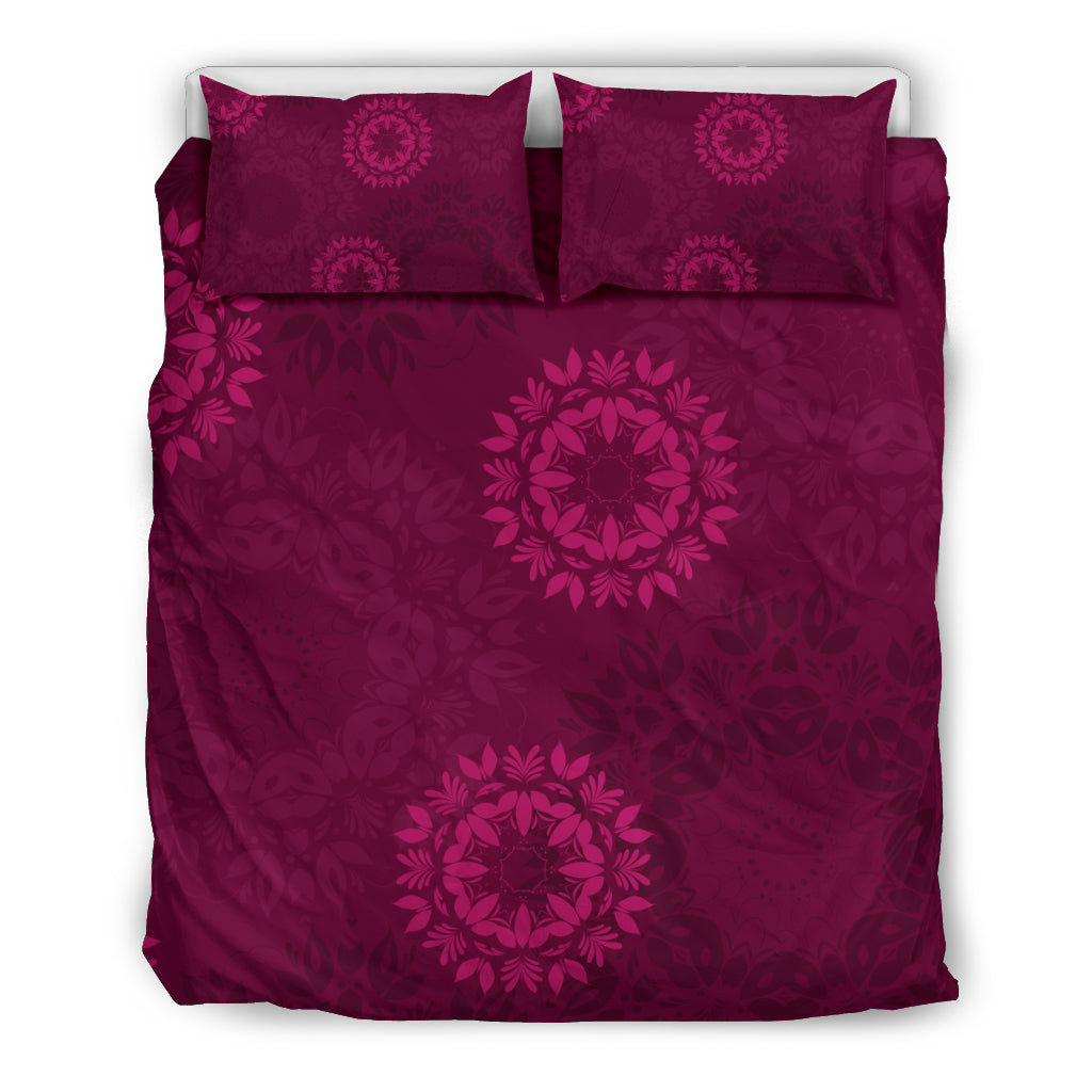 Magenta Mandalas Bedding Set