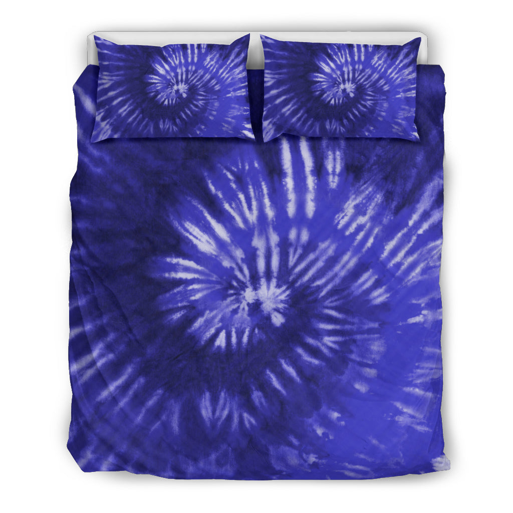 Royal Blue Tie Dye Bedding Set