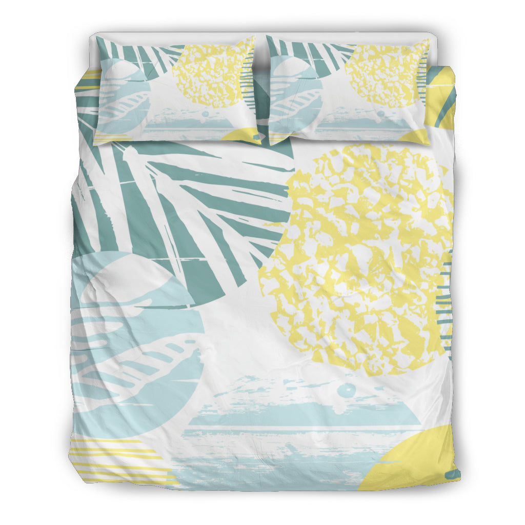 Grey & Yellow Abstract Circles Bedding Set
