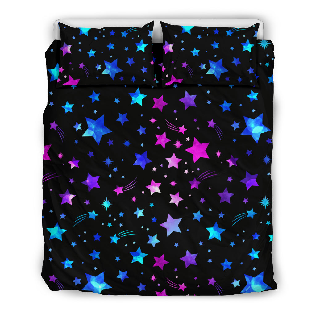 Pink & Purple Stars Bedding Set