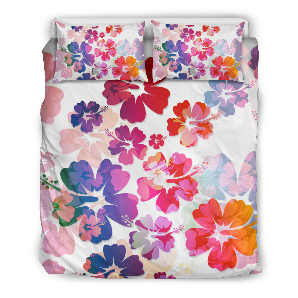 Colorful Aloha Flowers Bedding Set