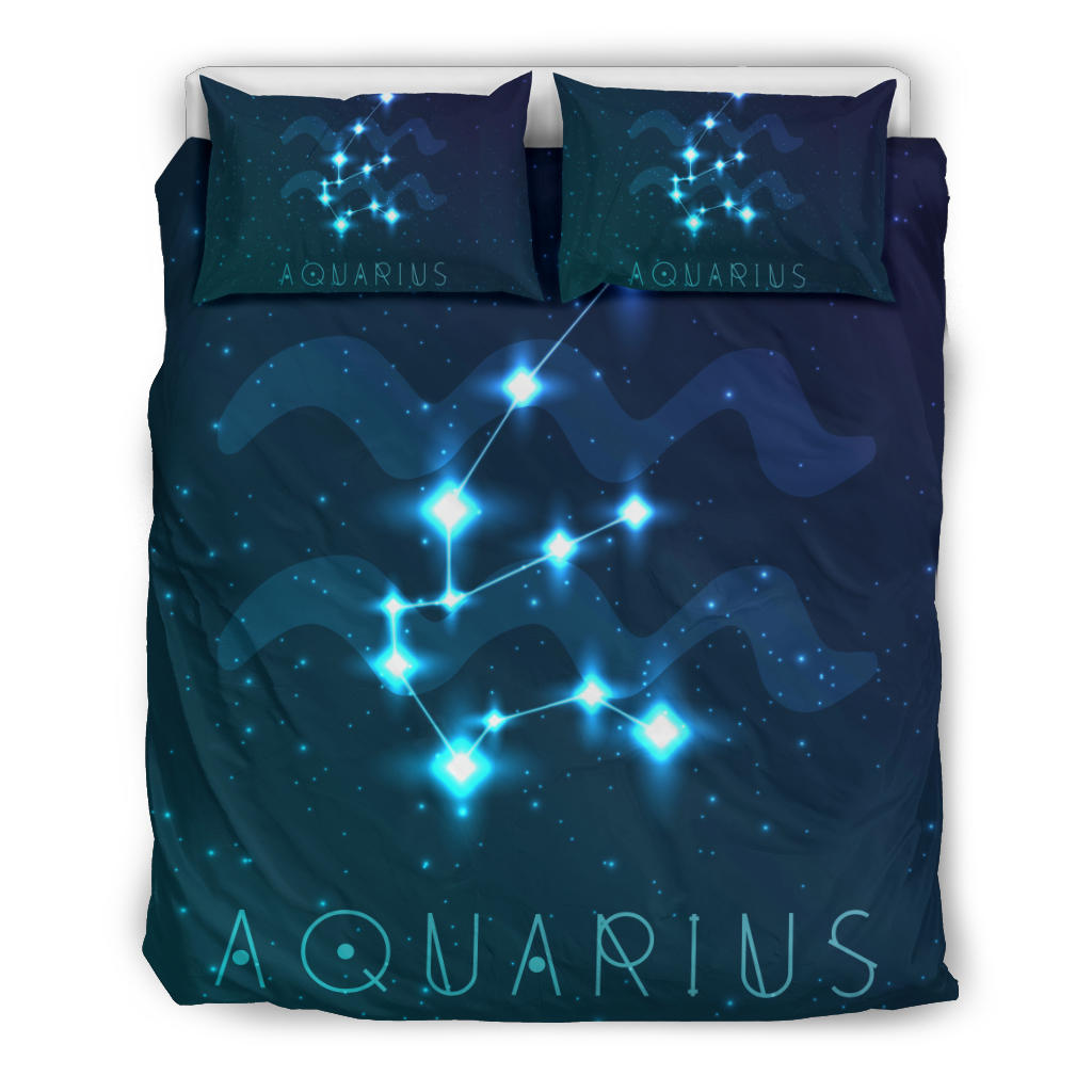 Aquarius Zodiac Bedding Set