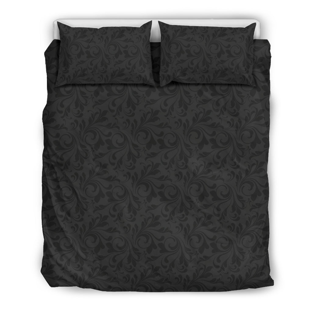 Dark Grey Decor Bedding Set