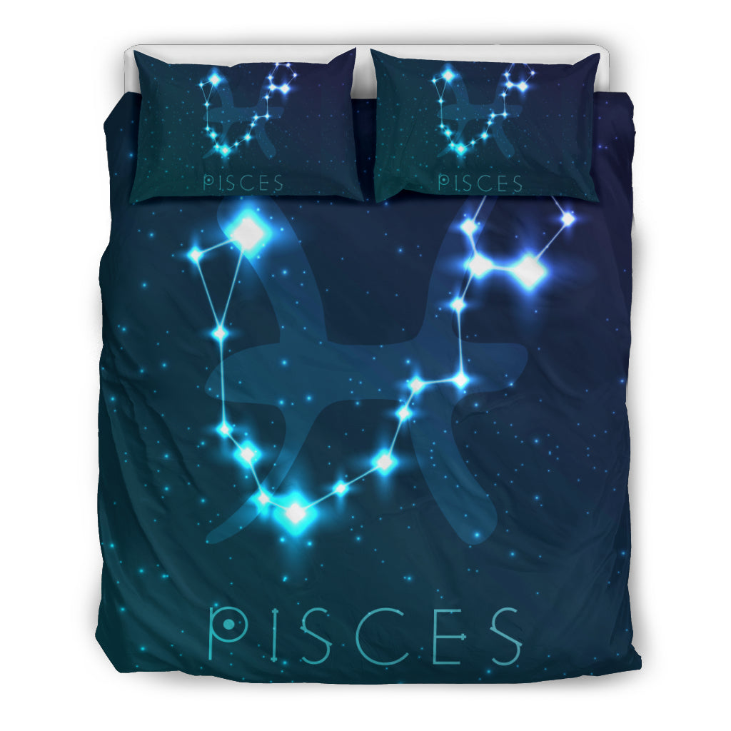 Pisces Zodiac Bedding Set