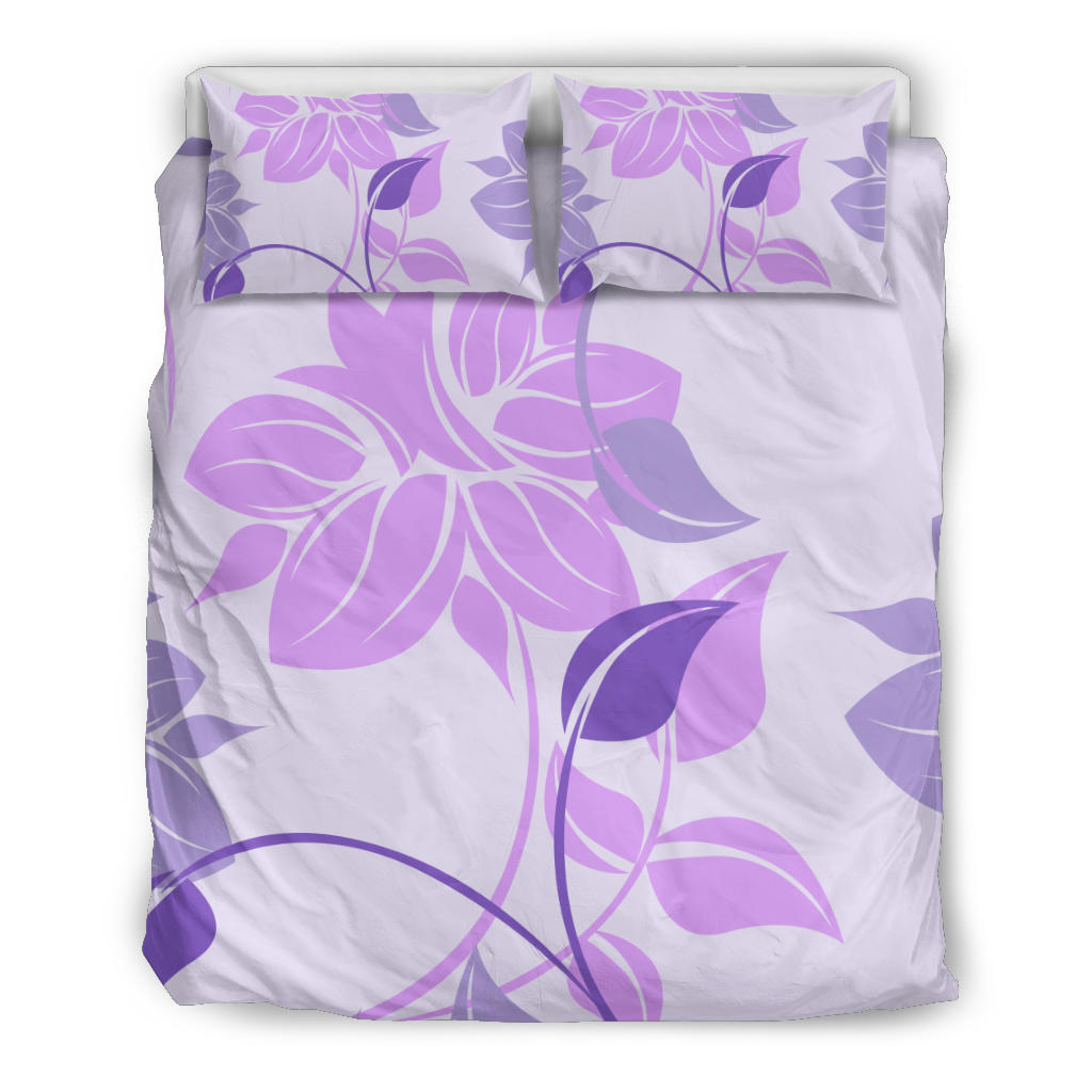 Purple Floral Bedding Set