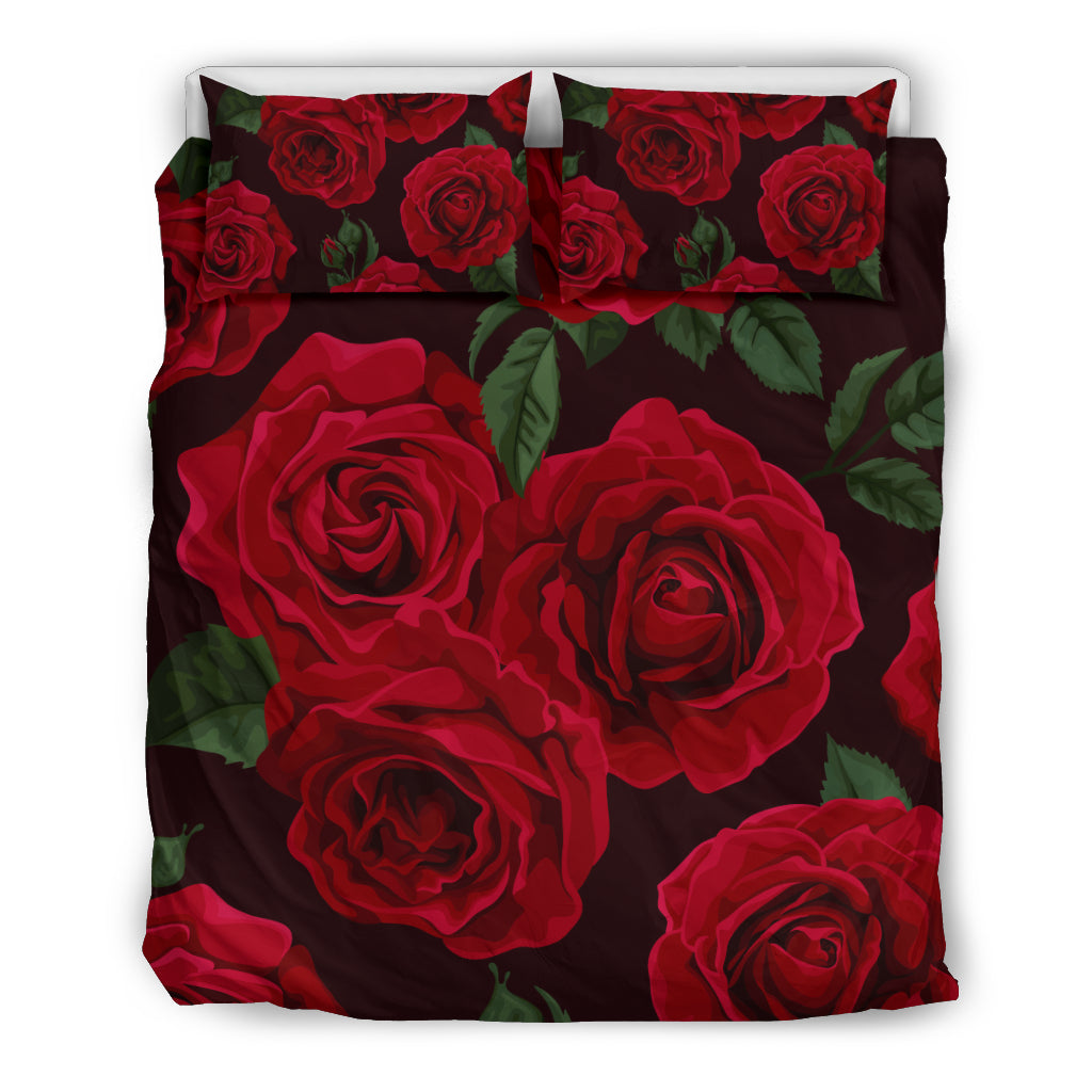 Red Roses Bedding Set