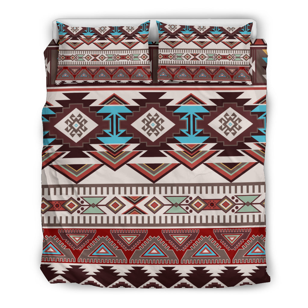 Brown Boho Aztec Bedding Set