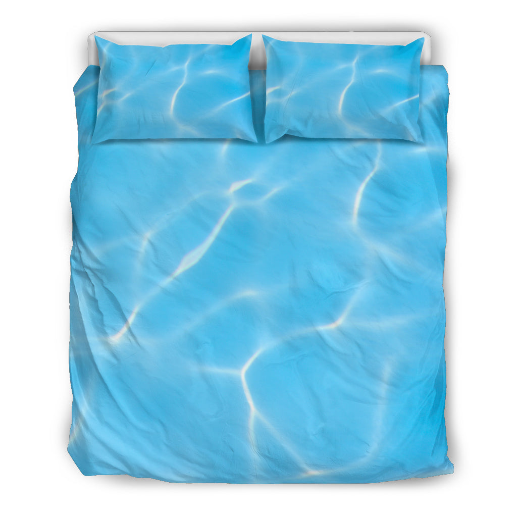 Light Blue Water Surface Bedding Set