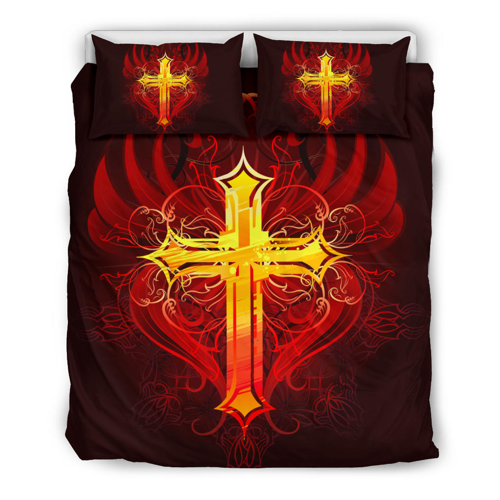 Winged Cross Bedding Set