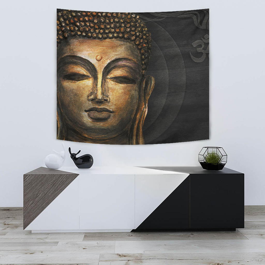 Buddha Head Wall Tapestry