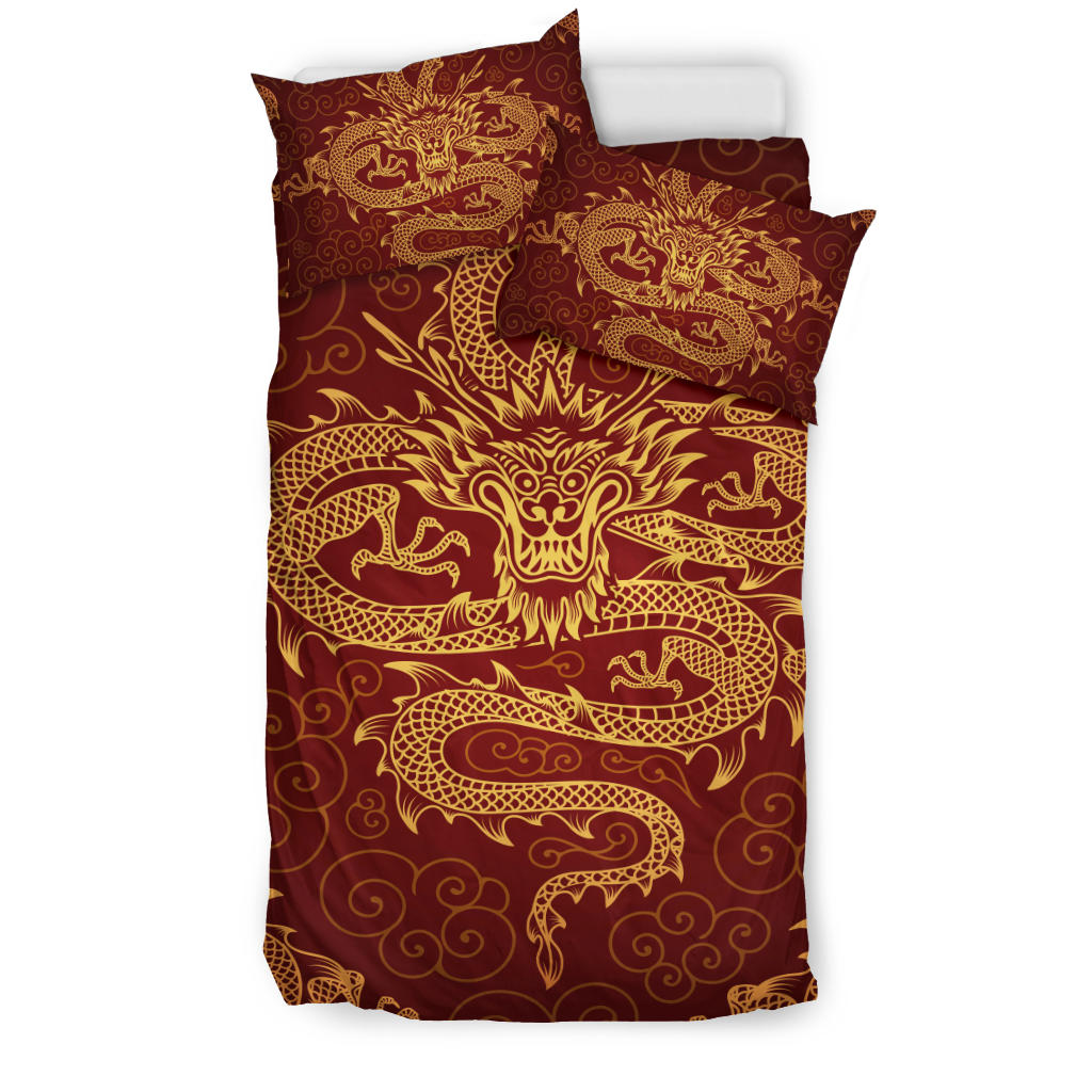 Red Dragon Bedding Set