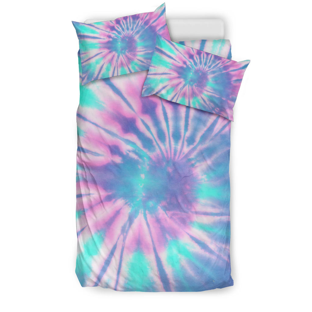 Pink Tie Dye Bedding Set