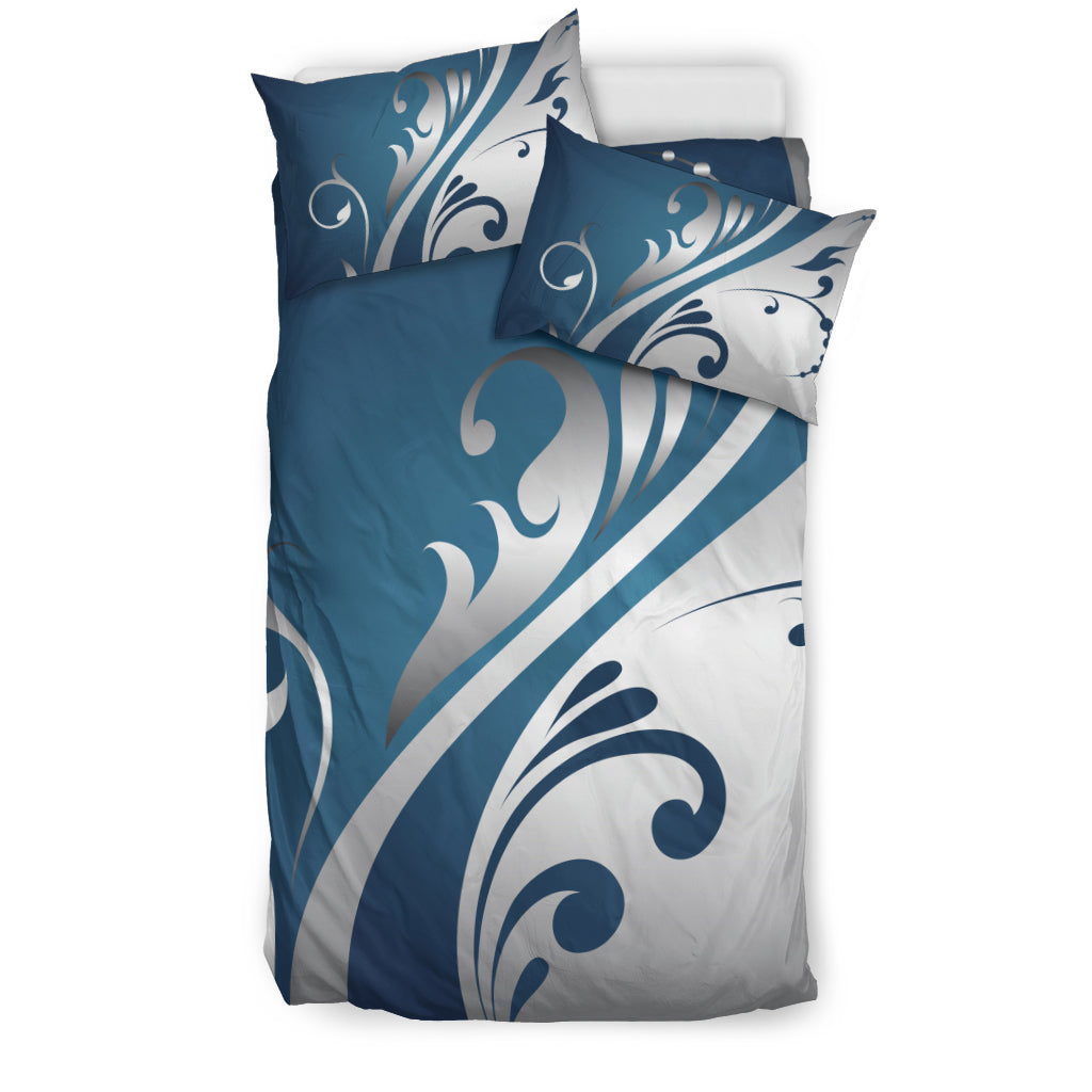 Blue & Grey Decor Bedding Set